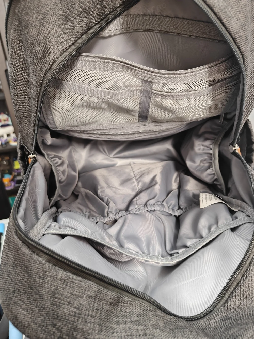 Babbleroo Dark Gray Baby/Diaper Backpack